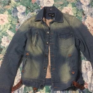 Fur Vintage Jean Jacket